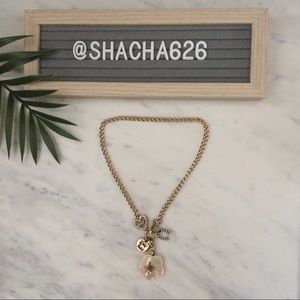 Juicy Couture Necklace & Hibiscus Charm